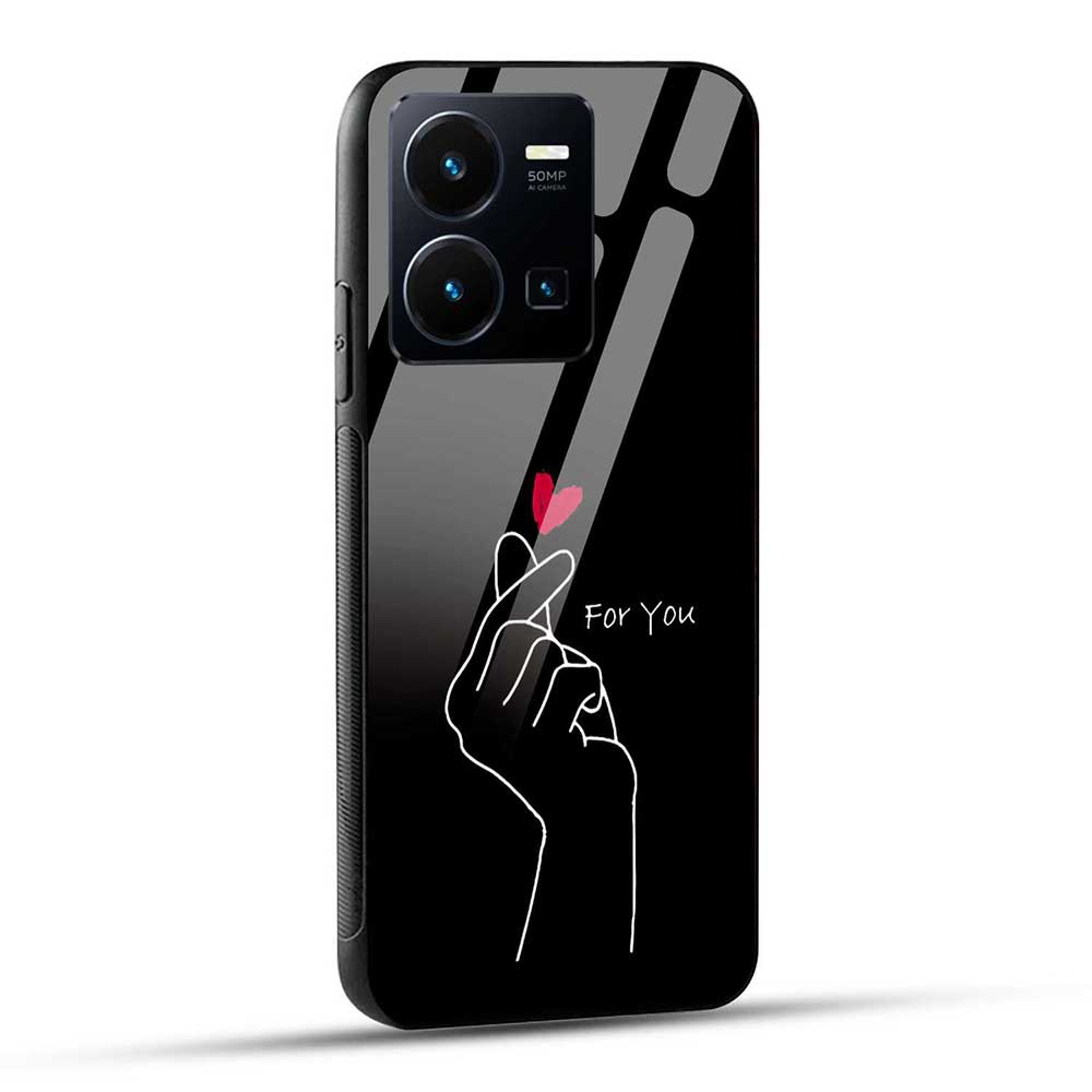 VIVO Y35 Back Cover for You Glass Case