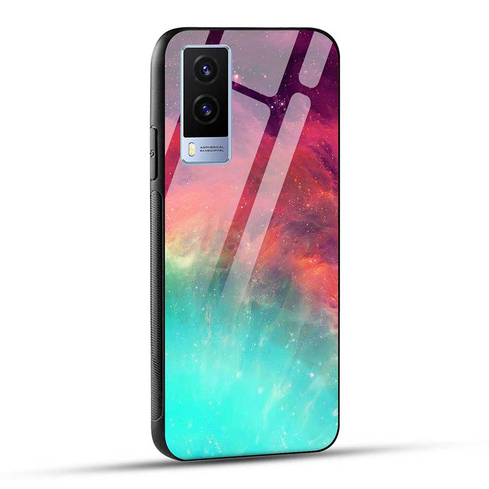 Vivo V21e 5G Back Cover Colourful Explosion Glass Case
