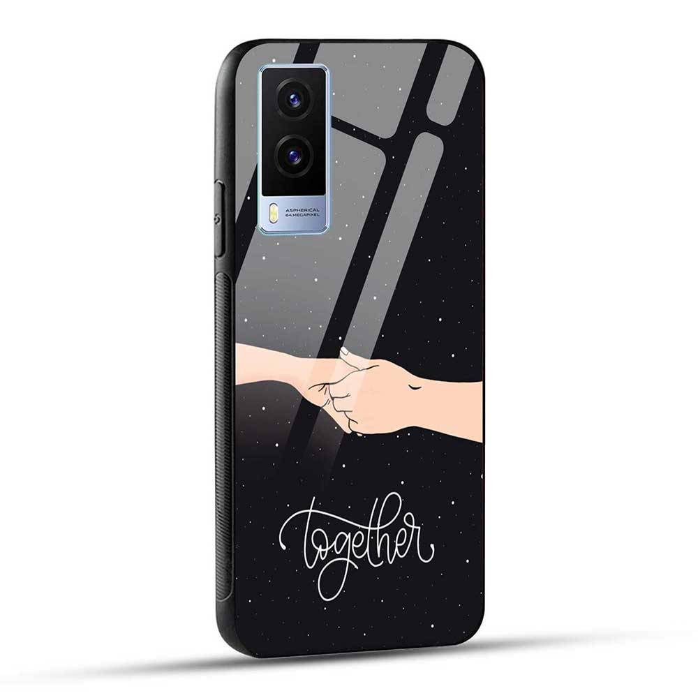 Vivo V21e 5G Back Cover Together Love Glass Case