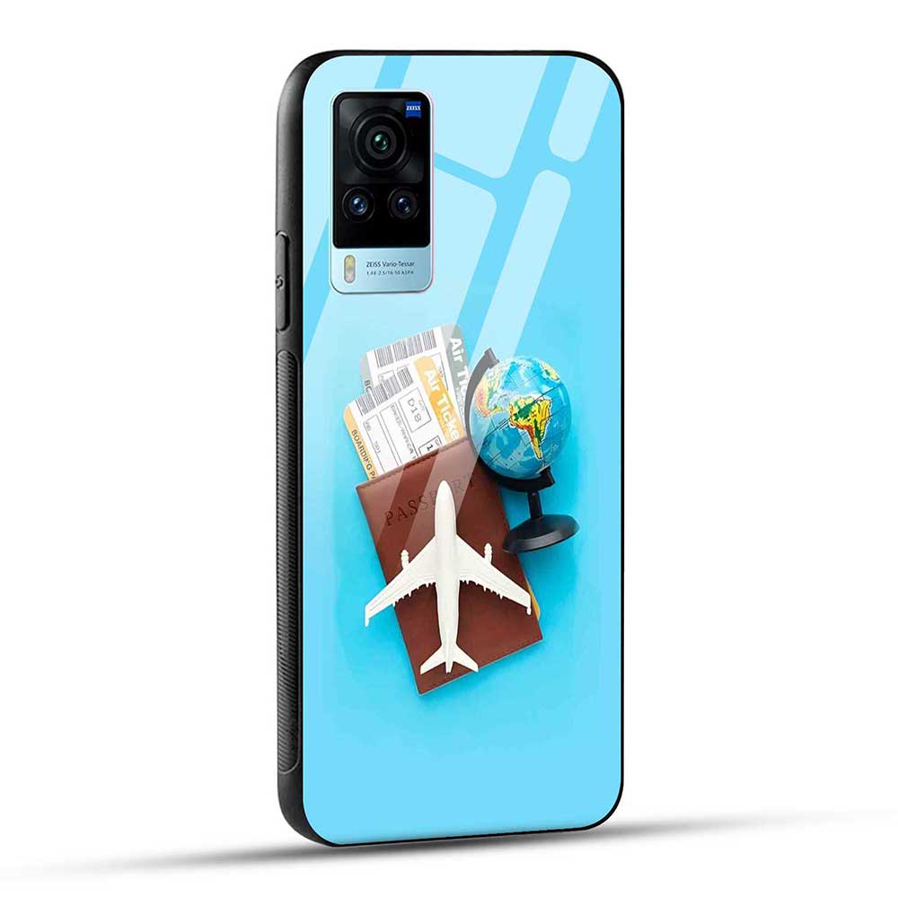 Vivo X60 Pro Back Cover Cute Cartoon Latest Trendy Glass Case