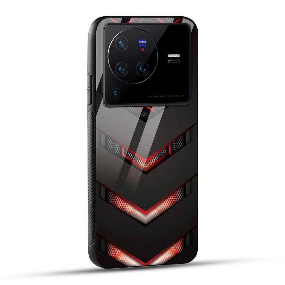Vivo X80 Pro 5G Back Cover Robotic Abstract Glass Case