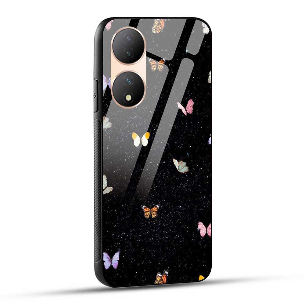 VIVO Y100 / VIVO Y100A / VIVO T2 Back Cover Butterflys in The Sky Glass Case