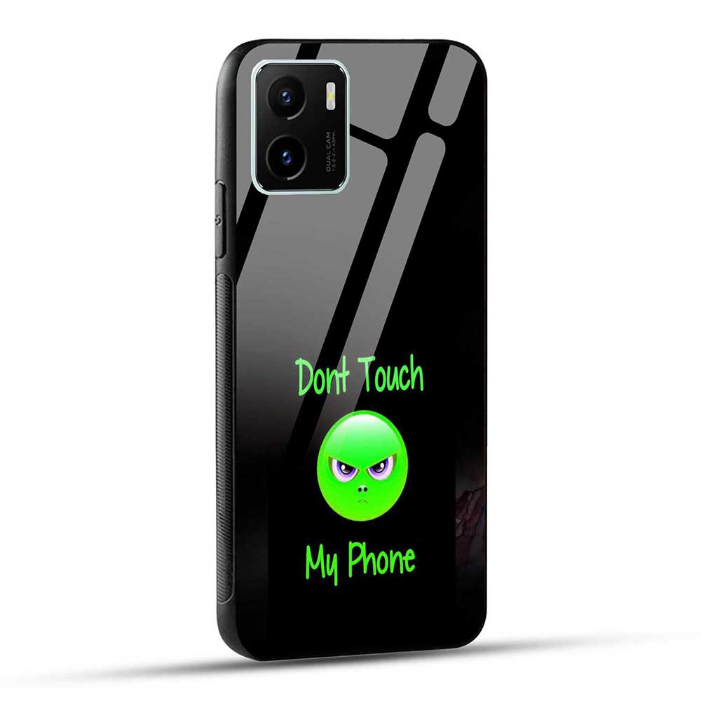 VIVO Y15s / VIVO Y15c / VIVO Y01 Back Cover Don’t Touch My Phone Angry Face Glass Case