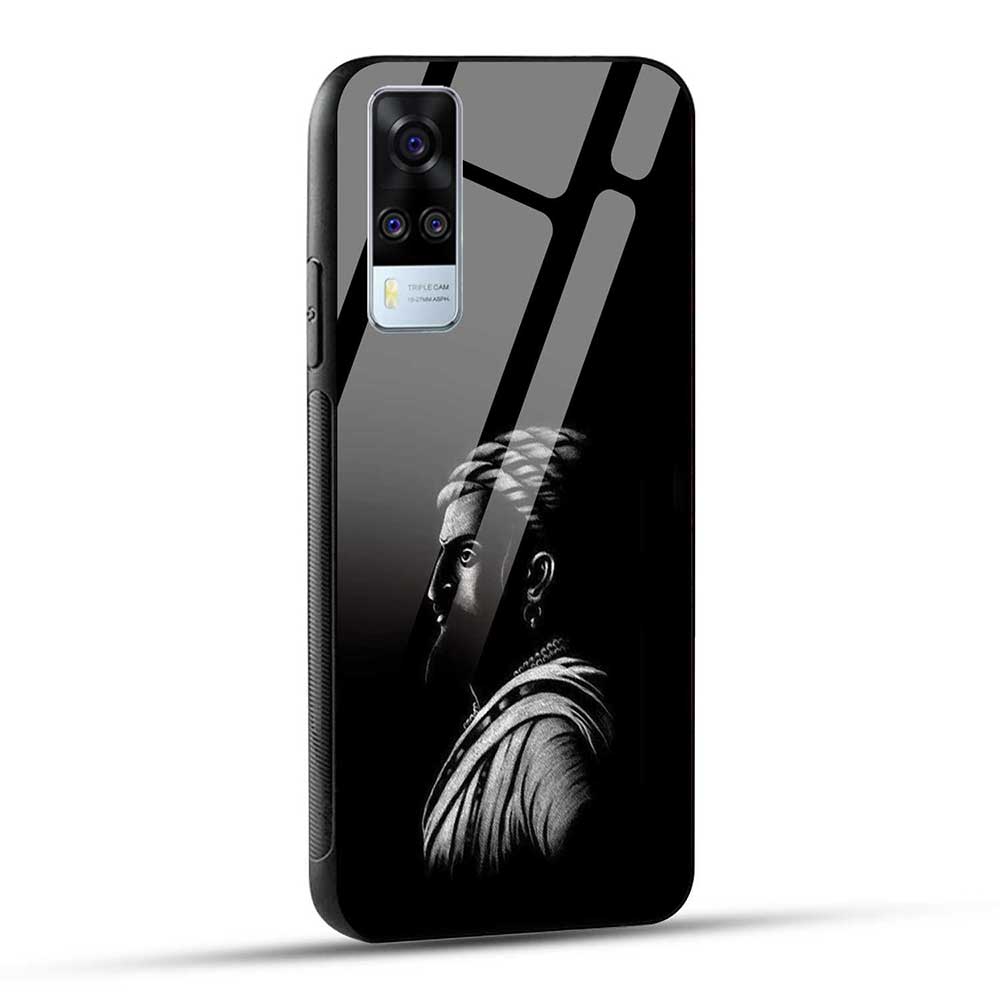 Vivo Y51 2020 / Vivo Y31 2021 / Vivo Y31 2020 / Vivo Y51A / VIVO Y53s Back Cover Shivaji Maharaj Thoughts Glass Case