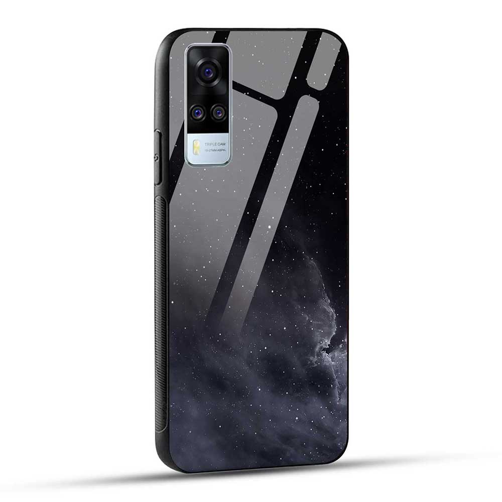 Vivo Y51 2020 / Vivo Y31 2021 / Vivo Y31 2020 / Vivo Y51A / VIVO Y53s Back Cover Stars in The Dark Glass Case