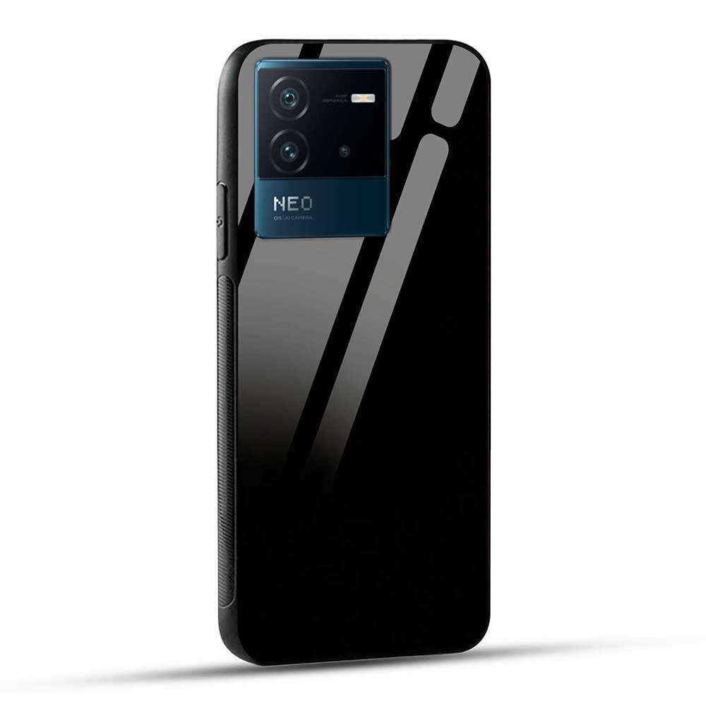 iQOO Neo 6 5G Back Cover Solid Black Glass Case